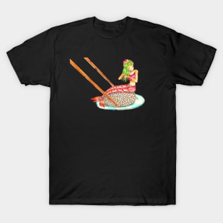 Sushi Mermaid -Creative Pen Art T-Shirt